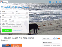 Tablet Screenshot of coastalnchomesearch.com